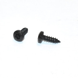 4x12mm Sort galvaniseret Pladeskrue - Panhoved Torx 20 - Pose med 30stk