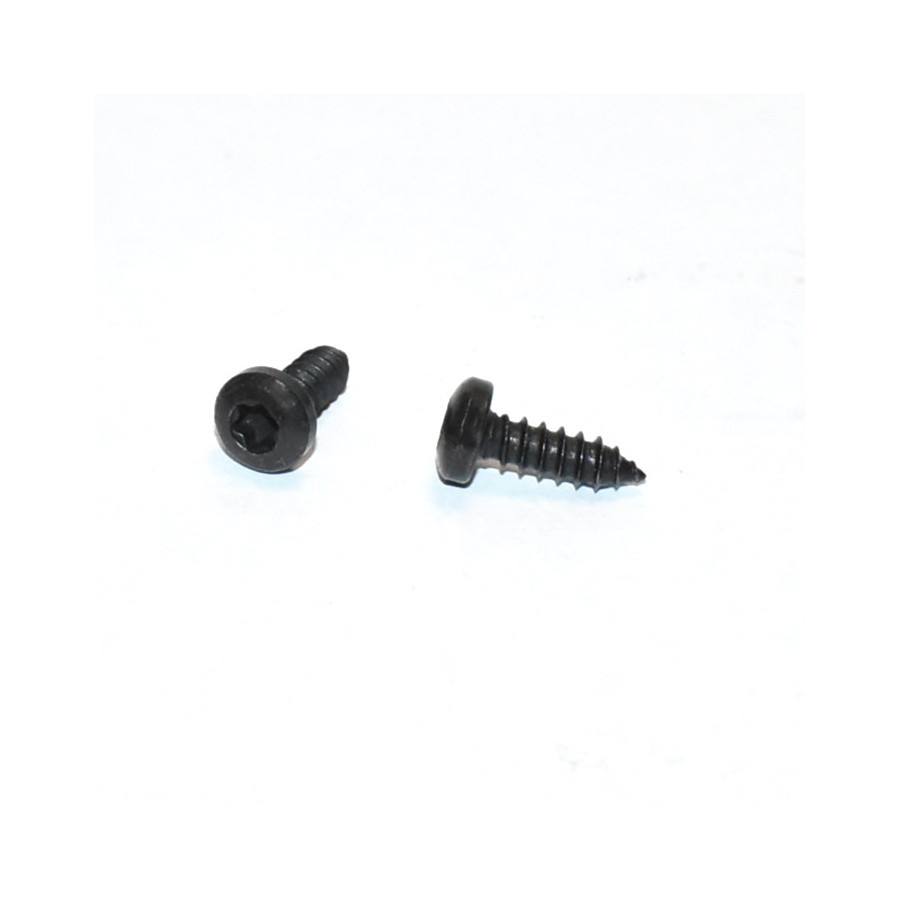 4x12mm Sort galvaniseret Pladeskrue - Panhoved Torx 20 - Pose med 30stk