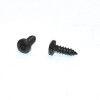 4x12mm Sort galvaniseret Pladeskrue - Panhoved Torx 20 - Pose med 30stk
