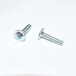 M4x18mm Skabsskrue med fladt hoved PZ2 elgalvaniseret - discosupport.dk