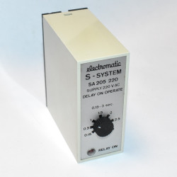 Electromatic S-System SA 205 220 - Delay on operate 0,15-3 sek - 230V AC - discosupport.dk
