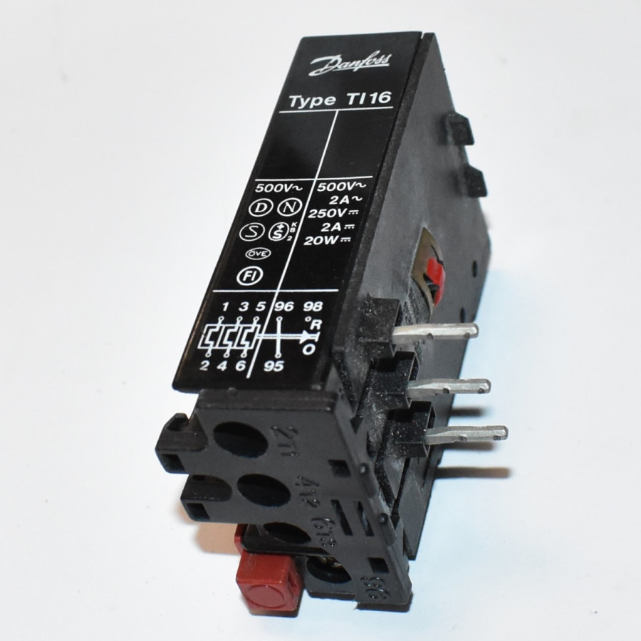 Danfoss Termorelæ Type TI 16 - 0,4-0,62Amp - Brugt - discosupport.dk