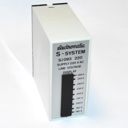 Electromatic S-System SJ 093 220 Supply LIne Voltage Display 230V AC - discosupport.dk