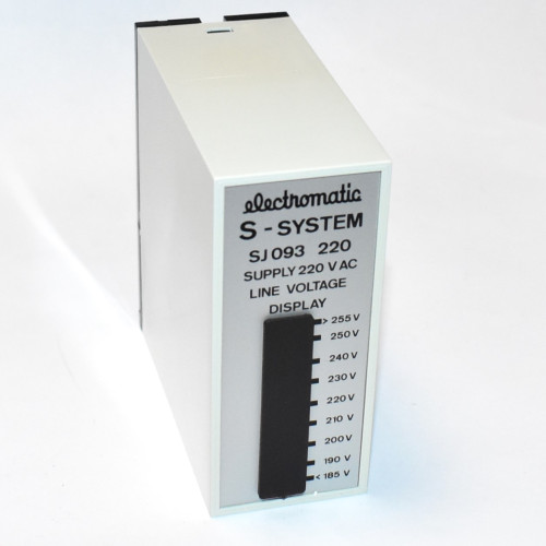 Electromatic S-System SJ 093 220 Supply LIne Voltage Display 230V AC - discosupport.dk
