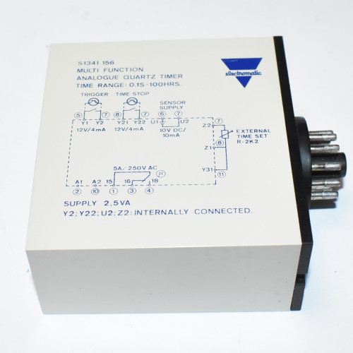 Electromatic S-System S 1341 156 024 Analogue Quartz Timer 24V AC - discosupport.dk