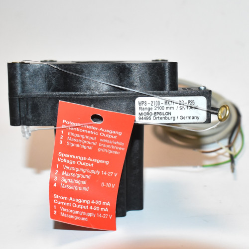 Micro-Epsilon WPS-2100-MK77-CR-P25 wire potentiometer 0-2100mm - discosupport.dk