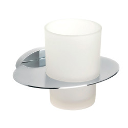 Tandkrus Saniscan Unique Ellipse - Blank Chrom - vægmonteret - Tandglas - discosupport.dk