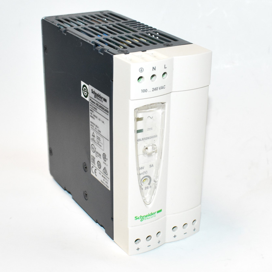 Schneider ABL8REM24050 Switch Mode 24V DC strømforsyning 120 W - 5A - discoupport.dk