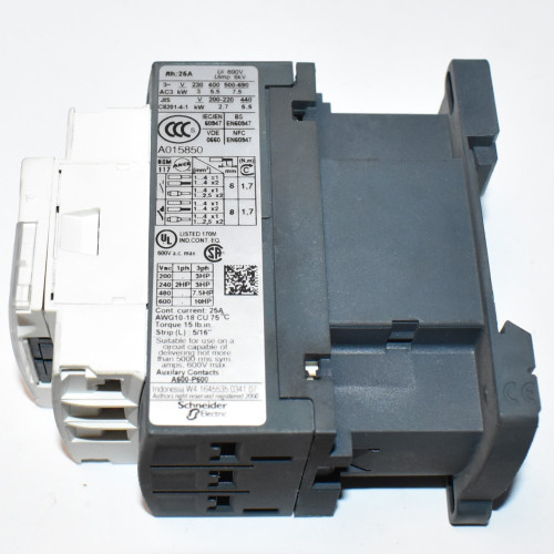 Telemecanique Kontaktor LC1D12F7 - Spole 110V - 5,5kW 3-polet 12A - discosupport.dk