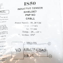 Infra Electronics IS50 Induktiv Sensor PNP NO 10-30V DC - Ø 30mm - discosupport.dk