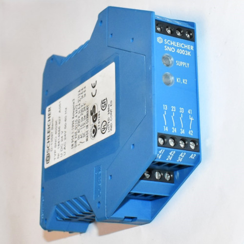 Schleicher SNO 4003K Sikkerhedsrelæ 24V AC/DC - discosupport.dk