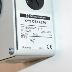 Telemecanique XY2CE1A270 Wirenødstop H 70M med reset - 2NC - discosupport.dk