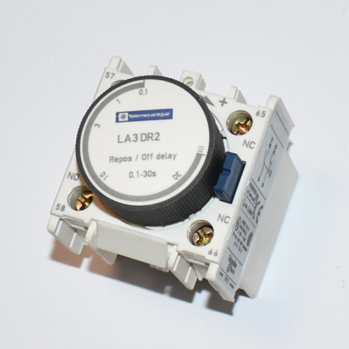 Telemecanique LA3 DR2 - Off Delay Timer 0,1-30sek - kontaktormodul - discosupport.dk