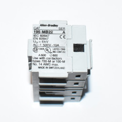 Hjælpekontakt - Allen-Bradley 195-AB22 Aux Kontaktblok 2xNO + 2xNC - discosupport.dk