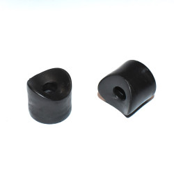 M8 Sort Plast Distanceskive til 25mm rør - højde 14mm - discosupport.dk