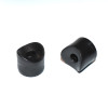M8 Sort Plast Distanceskive til 25mm rør - højde 14mm - discosupport.dk