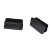 Endeprop 20x40mm - Sort Plast - aflang rørprop - discosupport.dk
