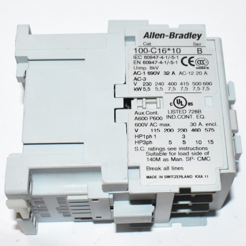 Allen Bradley kontaktor 100-C1610 - Spole 230V - discosupport.dk