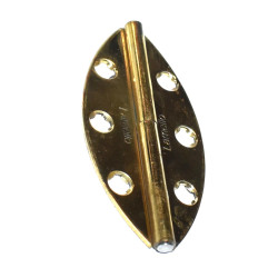 Messing Kanthængsel 35x72mm Lamello Duplex 166003 - discosupport.dk