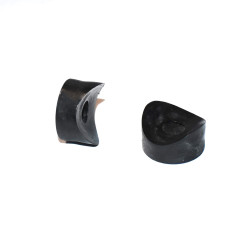 M8 Sort Plast Distanceskive til 25mm rør - højde 8mm - discosupport.dk