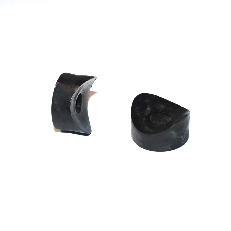 M8 Sort Plast Distanceskive til 25mm rør - højde 8mm - discosupport.dk