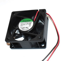 60x60mm Blæser 24V - 1,4W - Sunon KD2406PTB2 - 60x60x25mm - discosupport.dk
