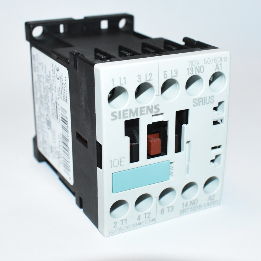 Siemens Sirius 3RT1015-1AF01 kontaktor 3kW - 3 faset - Spole 110V - discosupport.dk