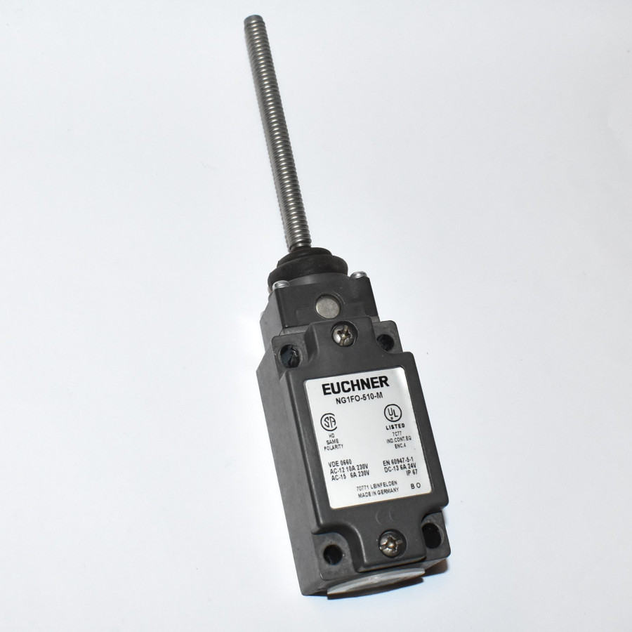 Euchner NG1FO-510-M endestop med fjeder 1xNC + 1x NO - discosupport.dk
