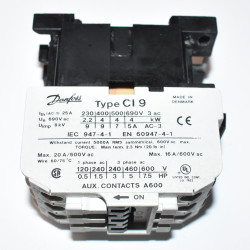 Danfoss CI 9 Kontaktor CI9 - Spole 230V - 037H002131 - discosupport.dk