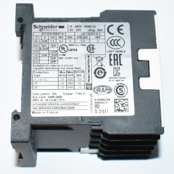 Schneider TeSys LP1K0610BD Kontaktor - 6A 400V 2,2kW - Spole 24V DC - discosupport.dk