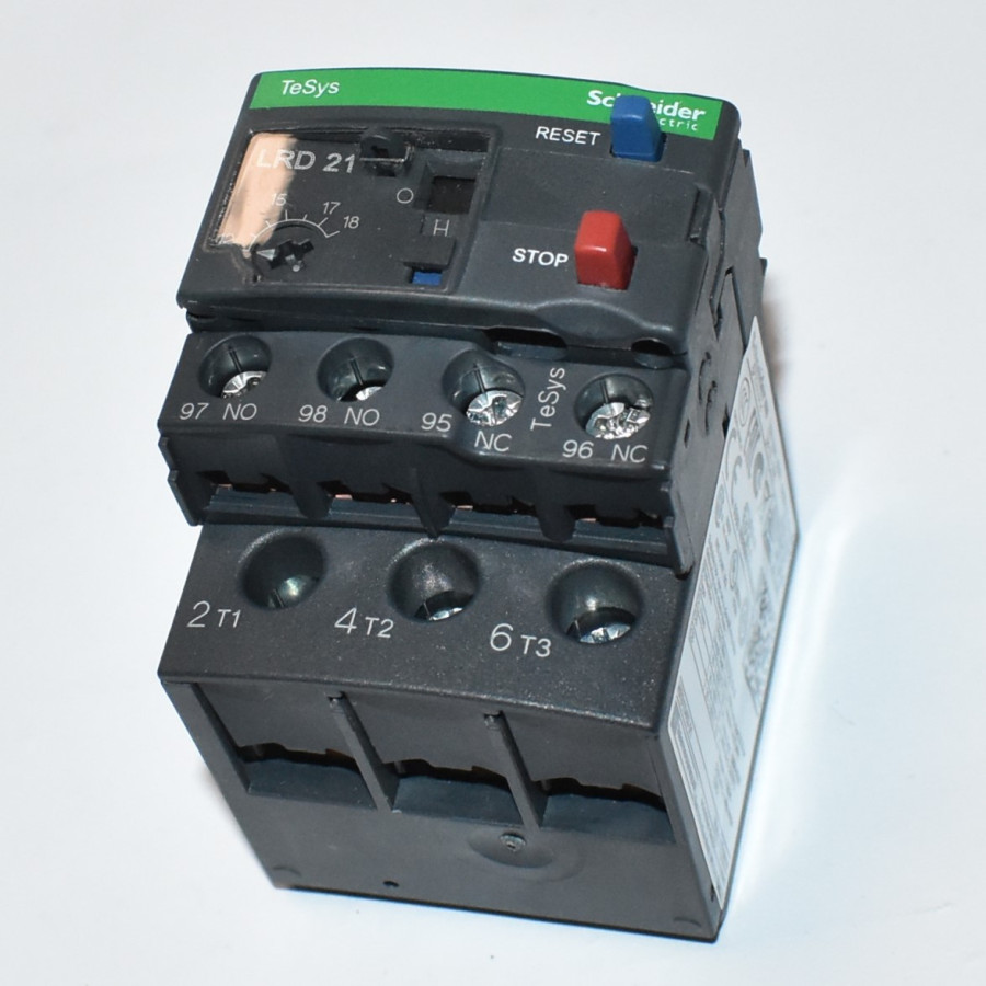 Schneider TeSys LRD21 - 3-faset termorelæ 12-18A - Telemecanique - 3389110346831 - discosupport.dk