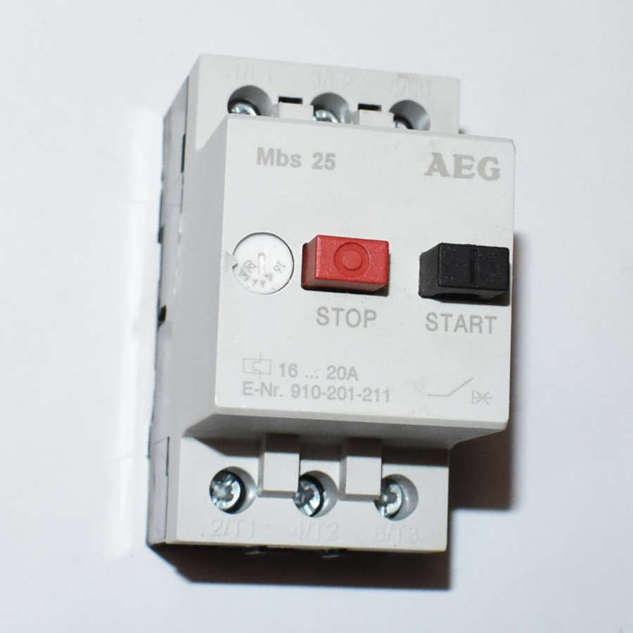 AEG Mbs 25 Motorværn - 16-20A - 3 faset - 910-201-211 - discosupport.dk