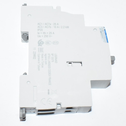 Legrand CX3 modulkontaktor 25A - 2 slutte - spole 230V - 1 modul - discosupport.dk