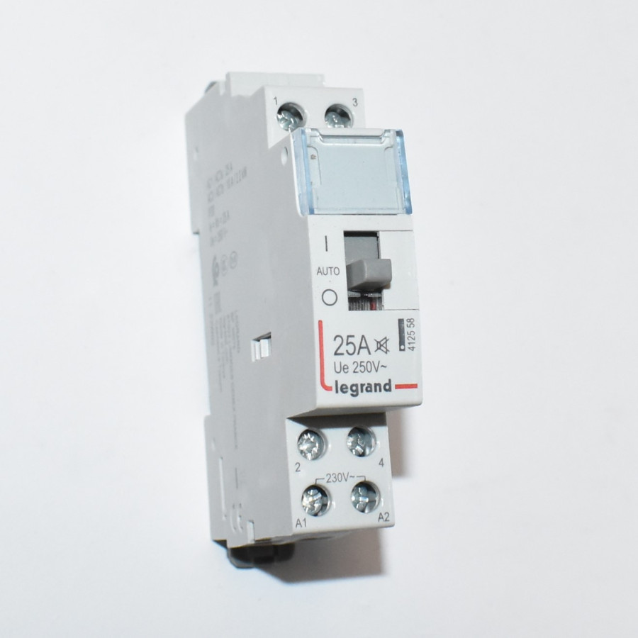 Legrand CX3 modulkontaktor 25A - 2 slutte - spole 230V - 1 modul - discosupport.dk