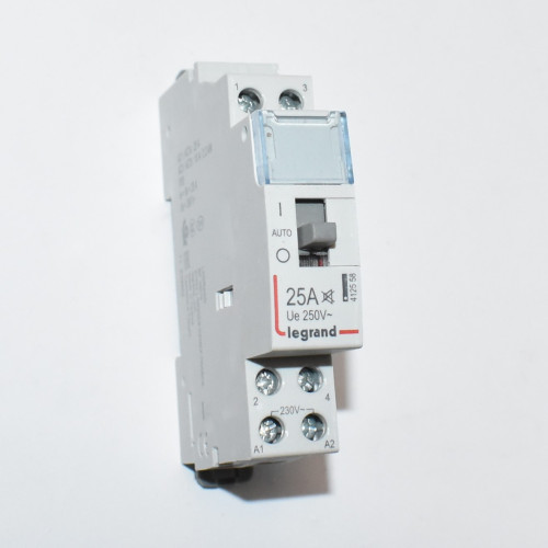 Legrand CX3 modulkontaktor 25A - 2 slutte - spole 230V - 1 modul - discosupport.dk