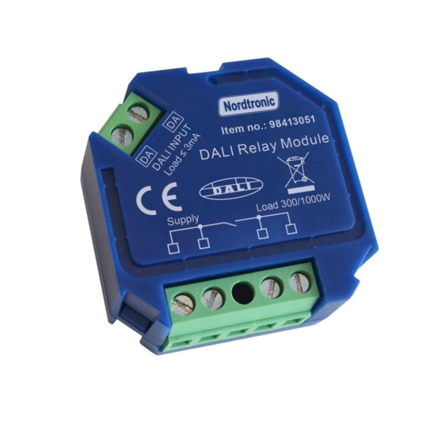 Nordtronic DALI Box Relay - ON/OFF - 0-300W - 98413051 - discosupport.dk