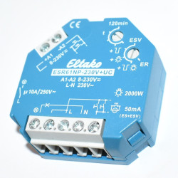 Eltako ESR61NP-230V+UC Elektronisk trappeautomat til indbygning i dåse - Trappelys - discosupport.dk