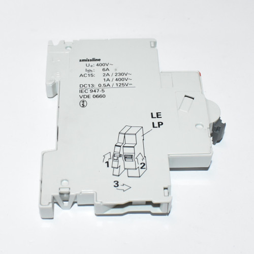 ABB SDH11 Aux Hjælpekontakt Smissline - 1 NO + 1 NC Venstre - discosupport.dk