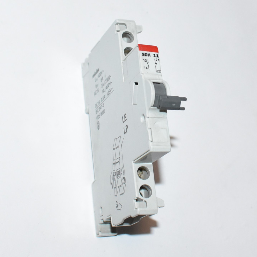 ABB SDH11 Aux Hjælpekontakt Smissline - 1 NO + 1 NC Venstre - discosupport.dk