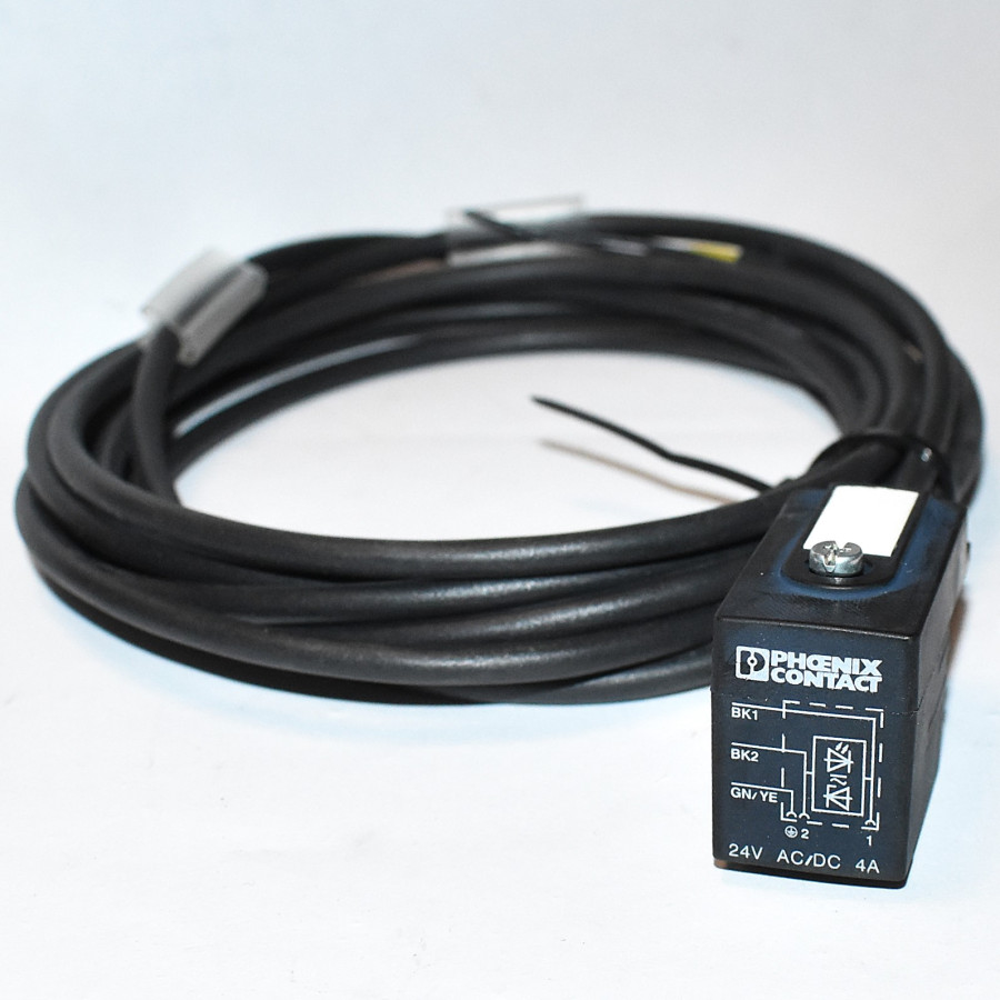Phoenix Contact SAC-3P-B-1L-Z180 - kabel med ventilstik 24V - discosupport.dk
