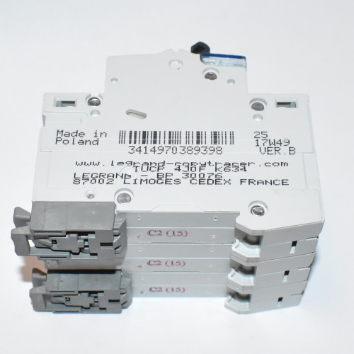 Legrand TX3 C2 Automatsikring - 3-polet - 6000A 6KA - 400V - discosupport.dk