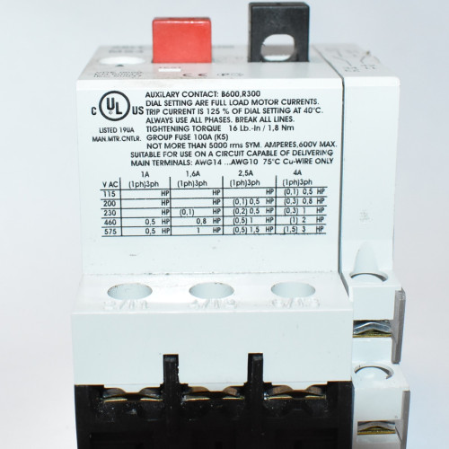 ABL Sursum MS4 Motorværn 2,5-4A med hjælpekontakt HMS11 1xNO + 1xNC - discosupport.dk