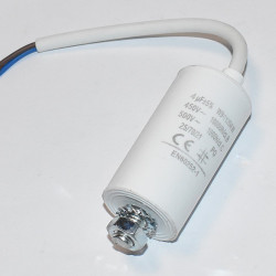 Motorkondensator 4uF - 450 Volt AC - Driftkondensator - discosupport.dk