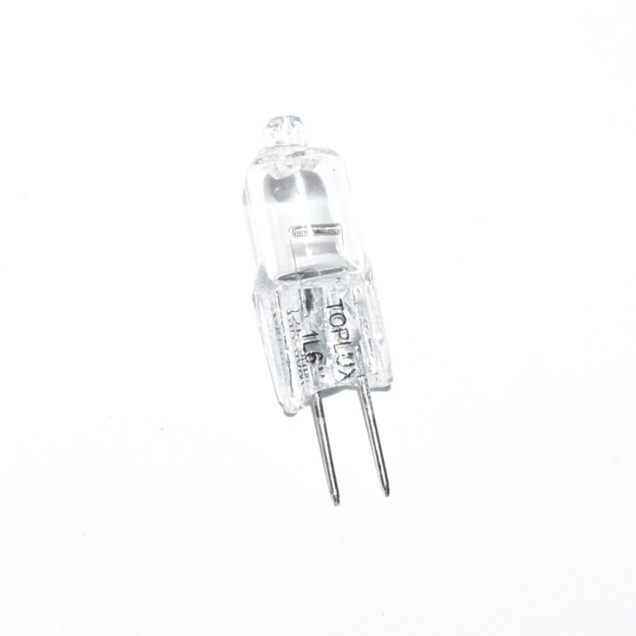 Stiftpære Halogen Toplux 1L6 - 20W - 12V - G4 - 10stk KUN 30kr på discosupport.dk!