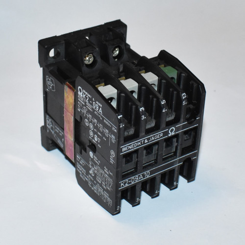 Benedikt & Jäger K2-09A10 Kontaktor - Spole 230V - 4kW - 400V - discosupport.dk