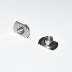 M8 Svejsemøtrik Rustfri A2 Type C - 8 MM - flange 14x22mm - discosupport.dk
