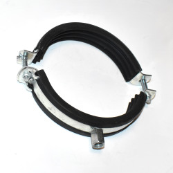 Rørophæng  108-116mm 2-delt med gummiisolering - M8-M10 - Rørbøjle - discosupport.dk