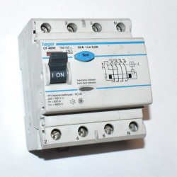 Hager CF 465K fejlstrømsafbryder PFI 4P - 63A - 300mA - discosupport.dk