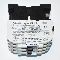 Danfoss CI 12 Kontaktor - Spole 24V AC - 5,5kW - 037H0031-16 - discosupport.dk