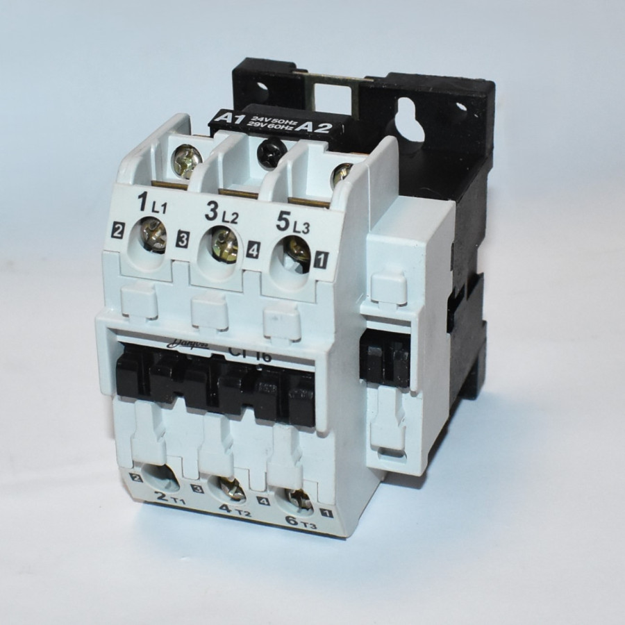 Danfoss CI 16 - 3-faset Kontaktor 7,5kW - Spole 24V AC - 037H0041-16 - CI16 - discosupport.dk